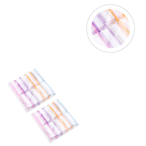 20 Pcs Nail Tools For Technician Manicure Brush Cleaner Cleaning 1