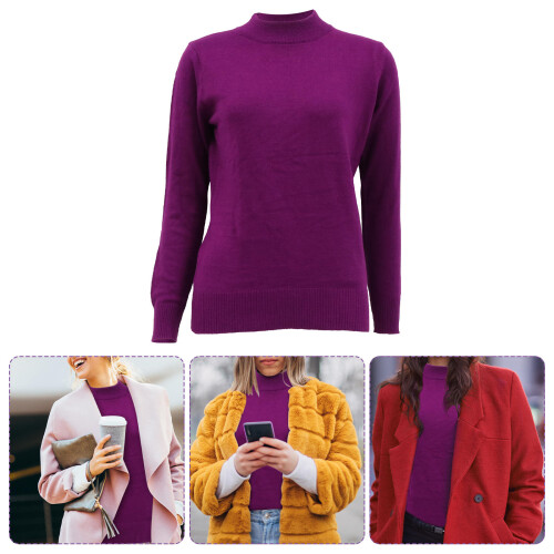 1 Stk. Blend Oversize Strickpullover Basis Oberteil Für Damen 2