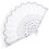 Handmade White Lace Fan Foldable Fan for Decorative Use 5