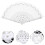 Handmade White Lace Fan Foldable Fan for Decorative Use 7