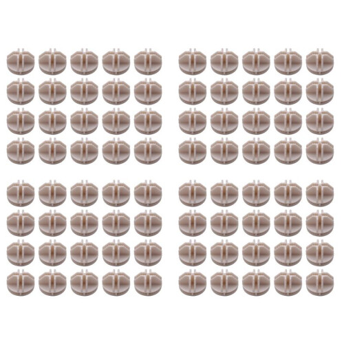 80 Pcs Grid  Connector Abs Connectors for Wire  Storage Shelving (White)