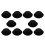 10Piece Melon Bowler Hat Hat Bowler Hat Bowler Hat  Hat Chaplin Hat Riding Hat (Black) 1