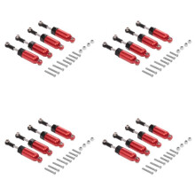 16Pcs Alloy for WPL 1:16 Henglong C-14 C-24 Pickup Crawler Half Truck RC Car Spare Parts,Red