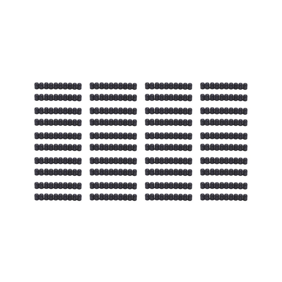 400Pcs Plastic Bike Bicycle Valve Dust Caps Car Van Motorbike Tyre Tubes Black 4713774083372