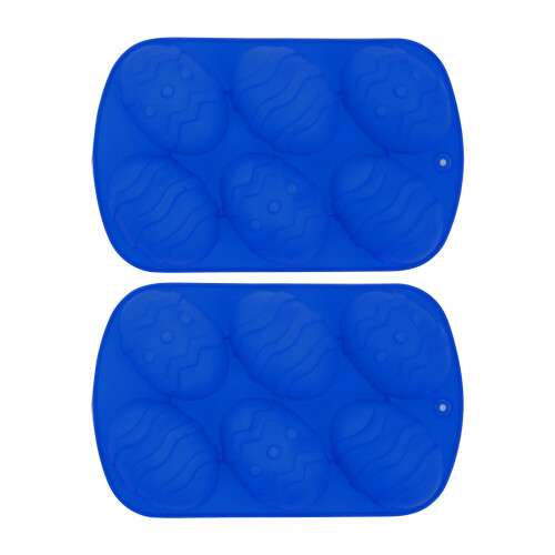 2 stück eiförmige silikonformen osterplätzchen kuchenform schalen 1