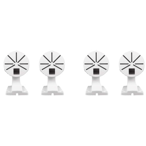 4X Security Camera Mount Bracket,ABS Indoor Outdoor Wall Mount L-Type Bracket for CCTV Security Dome IP Camera Mounting