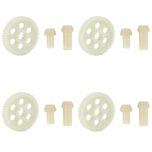 4X Juego de PiñOnes de TransmisióN de Engranajes Rectos para HBX 16889 16889A 16890 16890A SG 1601 SG 1602 SG1601 SG1602 RC Accesorios de Piezas de