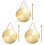 3pcs 22cm Hand Gong Brass Copper Chapel Opera Percussion with Round  Hammer 1