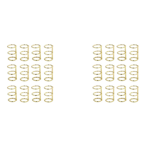 24 Pcs 3 Ring Book Rings Leaf Binders Office Book Rings Snap Split Hinged 20mm Inner Diameter Book Ring Gold