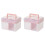 2X Clear  Stackable Storage Box with Storage Tray Plastic Multipurpose Storage Container Portable Travel Case, 1