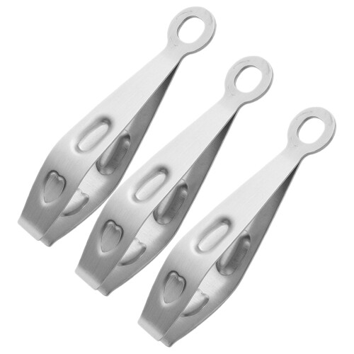 3Stk Robuste Flache Pinzette Für Haarentfernung Und Küche 1
