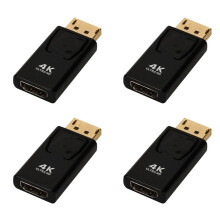 4X Till Kvinnlig Adapter Converter 1080P Dp Till