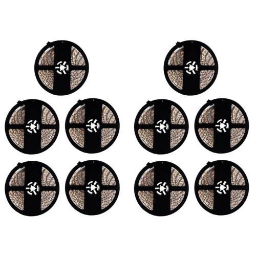 10X 5m Bande de 5050 LED RGB Etanches