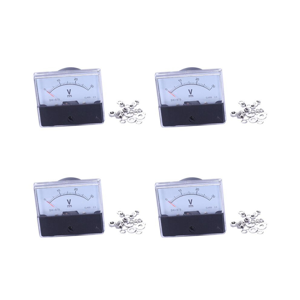4X Dh-670 Accuracy 30V Analog Panel Meter Voltmeter 6032966028143