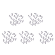 100 Pcs Soft Nail Caps for Cat Pet Claw Control Paws Off + Adhesive Glue -Transparent,Size M