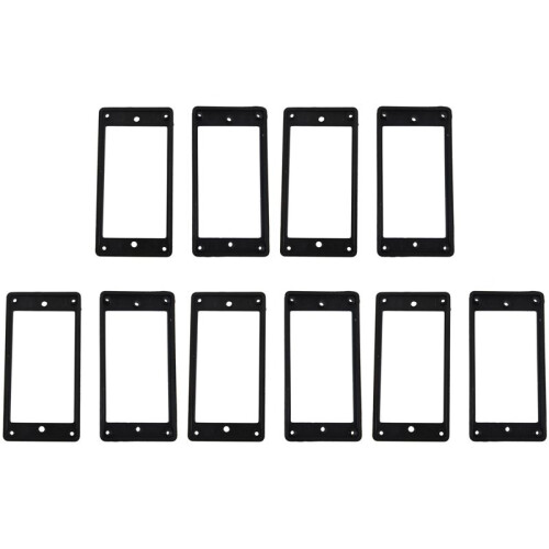 10Pcs Flat Humbucker Pickup Mounting  Frame ABS for Electric Guitar