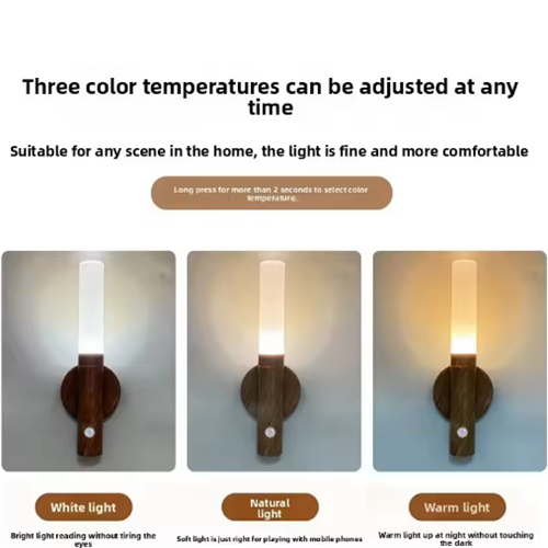 2x Smart Motion Sensor Wall Lamp LED Rechargeable Magnetic Night Light 2