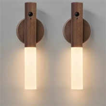 2x Smart Motion Sensor Wall Lamp LED Rechargeable Magnetic Night Light