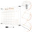 1 Set Schreibtisch Whiteboard Acrylplaner Büro 3