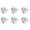 6X MR16 GU5.3 12V Cool White Light Bulb 3x1W 1