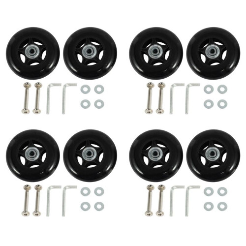 8 Satz GepäCkkoffer-ErsatzräDer AD 80Mm