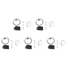5X EQ-4T 4 Band Pickup EQ Preamp with Tuner for Acoustic Guitar with LCD Tuner and Volume Control