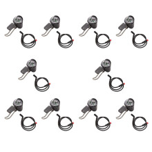 10X E-Bike Led Strålkastare 6V 12V 24V 36V 48V 60V Cykelljus Vattentät Front Strålkastare Vattentät Kontakt (2 Stift)