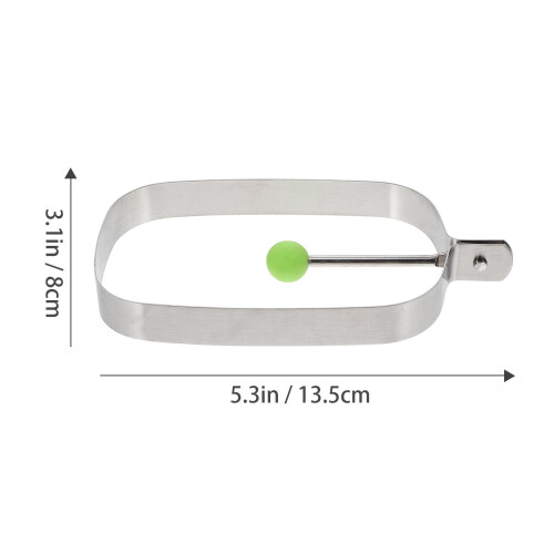 6Stk Quadratische Eier-Frittierformen, Antihaft-Eierförmchen (Silber) 1
