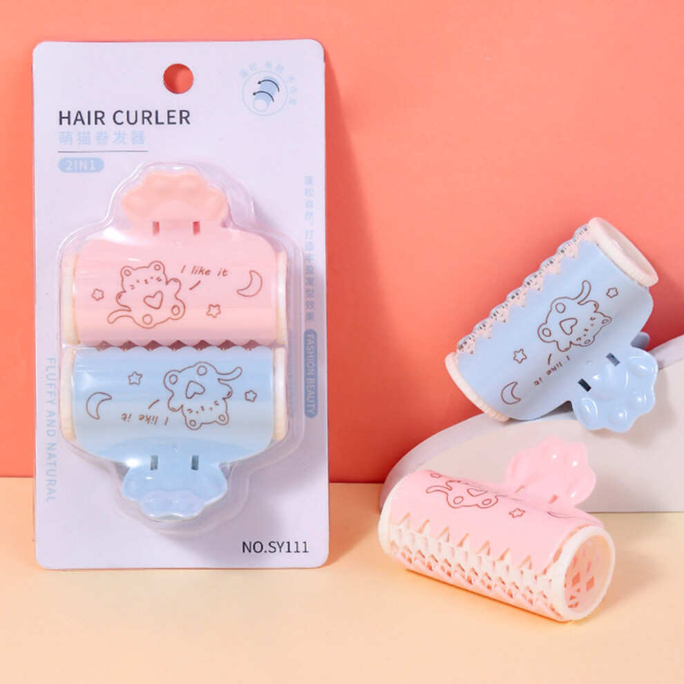 Zhouq-Outdoors 2Pcs Heatless Curlers, Fluffy Diy Rollers For Hair