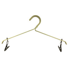 (Turquoise Gold, 5PCS) Sturdy Drying Rack with Clips for Home & Hotels