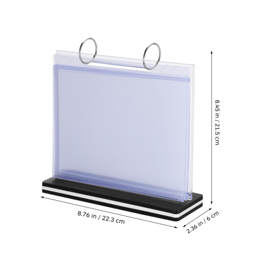 Multi-Seiten Flip-Menükartenhalter Displayständer Organizer 2
