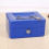 (Blue) Fireproof Metal Lock Box for Home & Car 1