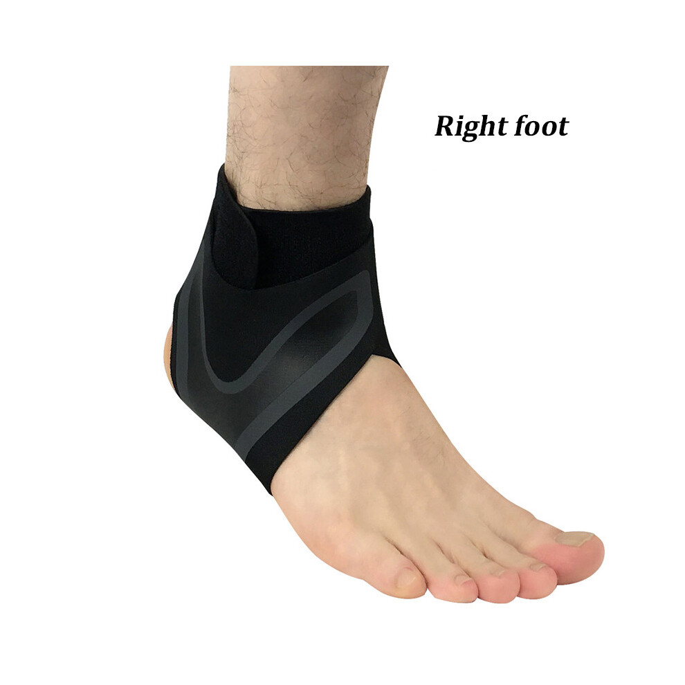 Dachuang Beauty (Black, Right Foot) Elastic Ankle Brace For Running & Basketball
