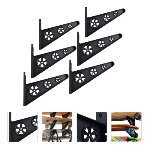 Skateboard Wandhalterung Kunststoff 6 Stück 2