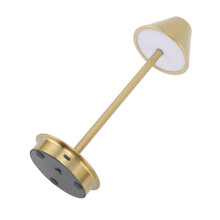3 Color Stepless Dimming LED Desk Lamp Gold - Cordless Modern Iron Art Light