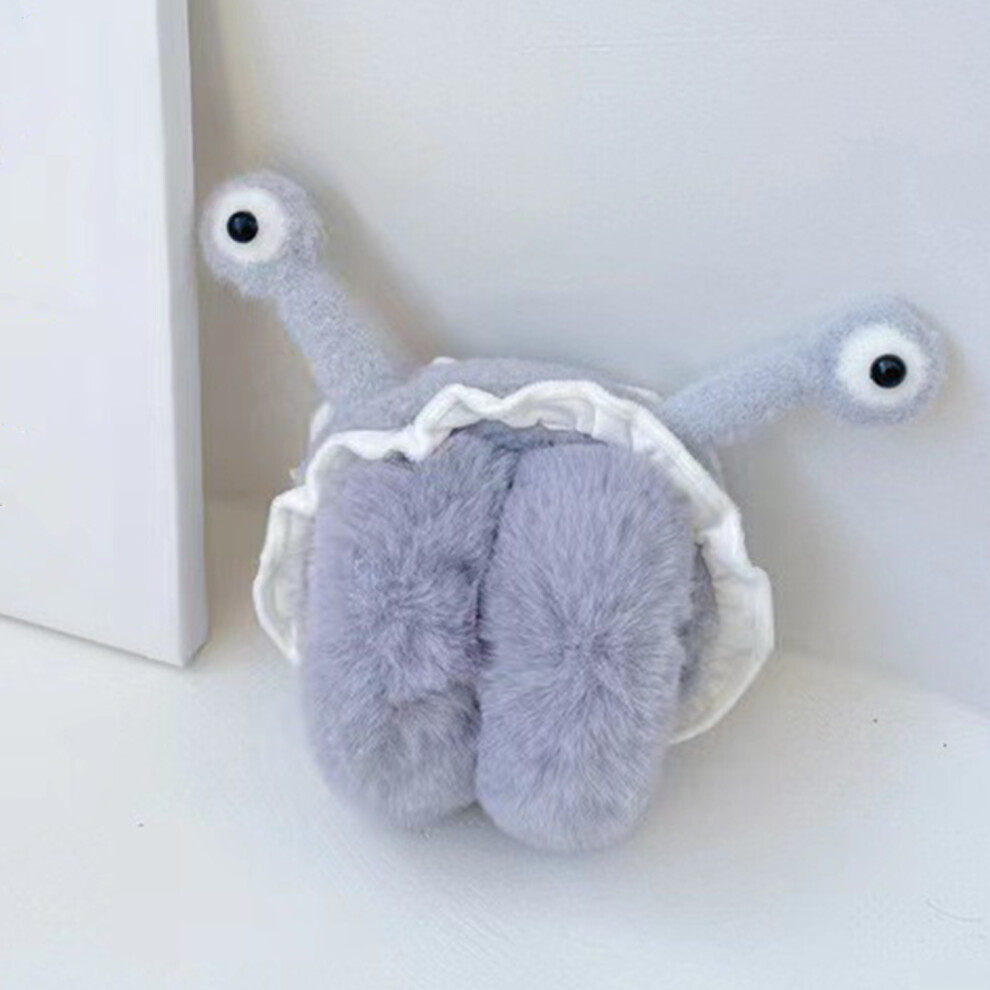 Dachuang Beauty (Gray) Frog Earmuffs For Women - Soft & Warm Foldable Ear Warmers