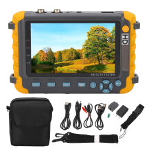 5 Inch 8MP CCTV Camera Tester with VGA Input, AHD TVI CVI Support, UTP Cable Test and 12V Output
