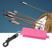 Silicone-Pfeilziehhilfe mit Schlüsselanhänger – 10,8x3cm, lila Bogensportzubehör