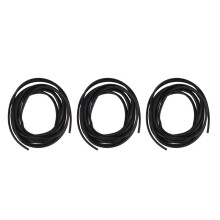 3Stück 16FT / 5M Schwarz Moulding Trim Rubber Strip Autotür Kratzschutz Kantenschutz