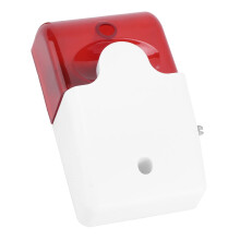 12VDC Sound Light Siren Alarm with Dual SoundLight Alert, Plug and Play for Office and Hotel