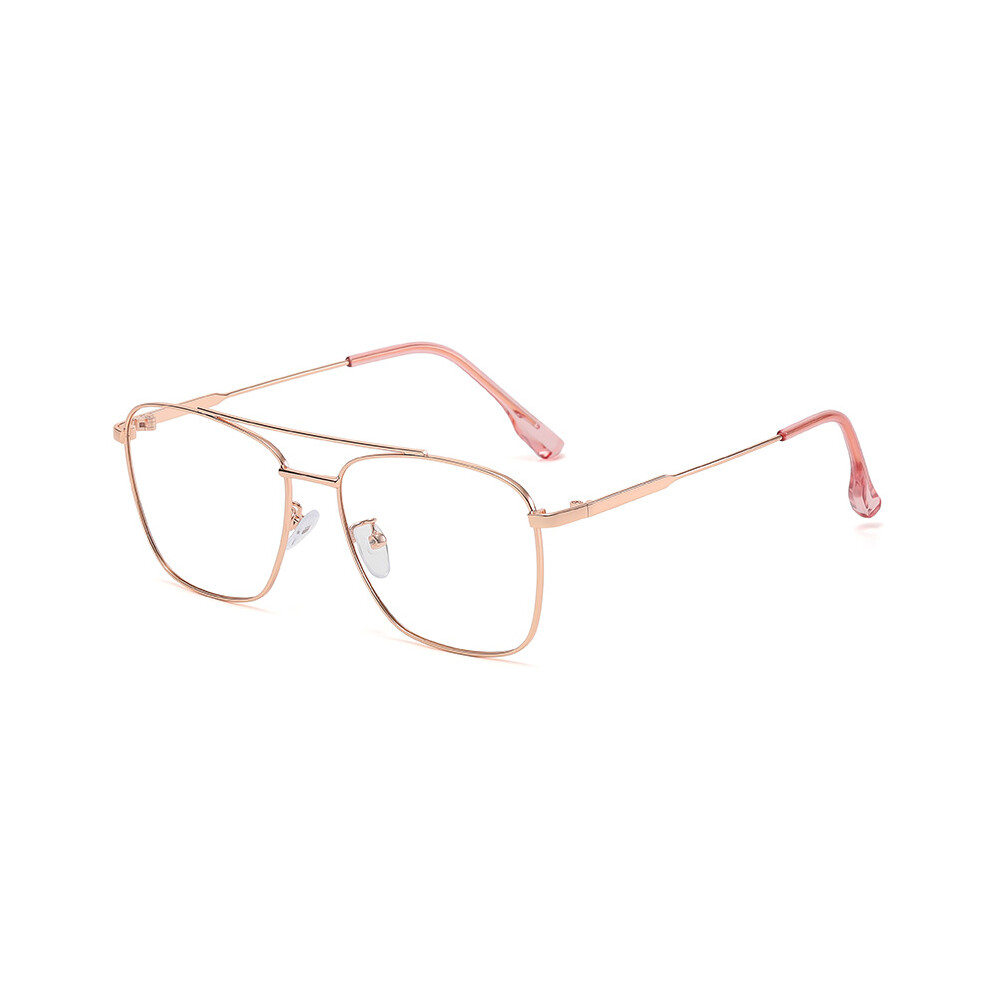 Dachuang Beauty (Rose Gold, Anti Radiation) Women\\\'S Retro Anti-Blue Light Glasses - 50 Char