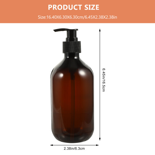 3Pcs Multi-Function Coffee Shampoo Pump Bottles Refillable Containers 2