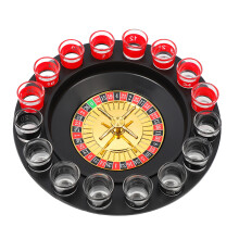 Trink-Quiz-Tablettenspielset mit 16 Gläsern & 2 Bällen