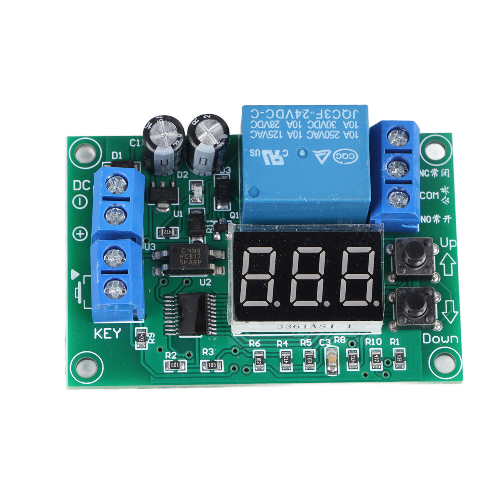 Digital Timer Relay Module 12V 3-Digit Countdown Timer, 10A 999S 3281388781485