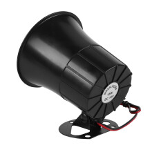 Alarm Siren with Treble Speaker and Builtin Warning Light, Dual Alert Mode for Security System