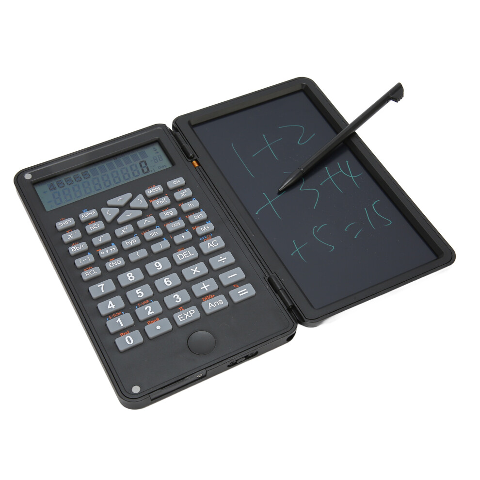 Portable 10-Digit Lcd Scientific Calculator With Notepad, Black 3291388782047