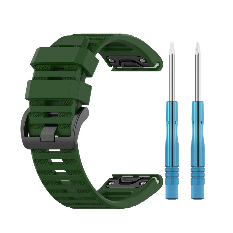 26Mm Soft Silicone Quick Release Watch Band For Garmin Enduro Tactix Delta 6X Pro 9771547314301