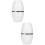 2Stk Mini Gesichtsmassager Weiß Ölabsorbierender Roller Für Zuhause 7