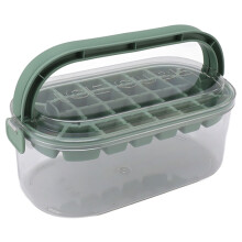 Large 28-Cavity Ice Cube Mold, Green, 365g, 22.7x12x9.6cm