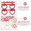60St Dubbele Hanger Bruiloft Charms Legering DIY Decoratie 6